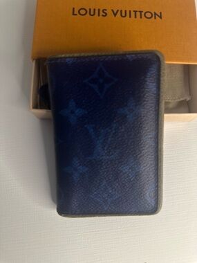 Louis Vuitton cobalt organizer, wallet